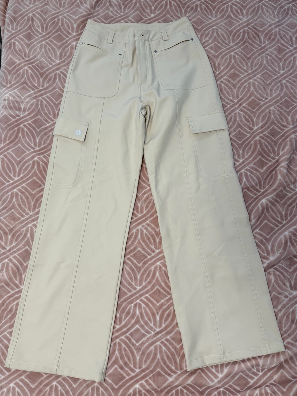 White Cargo Outdoor Pants